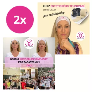 Praha Kurzy Obličejové jógy+Estetického tejpování 8.4.2025 pro začátečníky+Ebooky, Face&Eyes Yoga Academy Selavis se Světlanou 