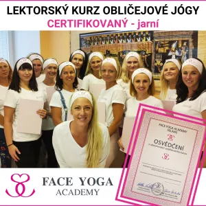 Lektorský kurz jarní Obličejové jógy 17.05 - 28.09.2025  Face Yoga Trainer 2025